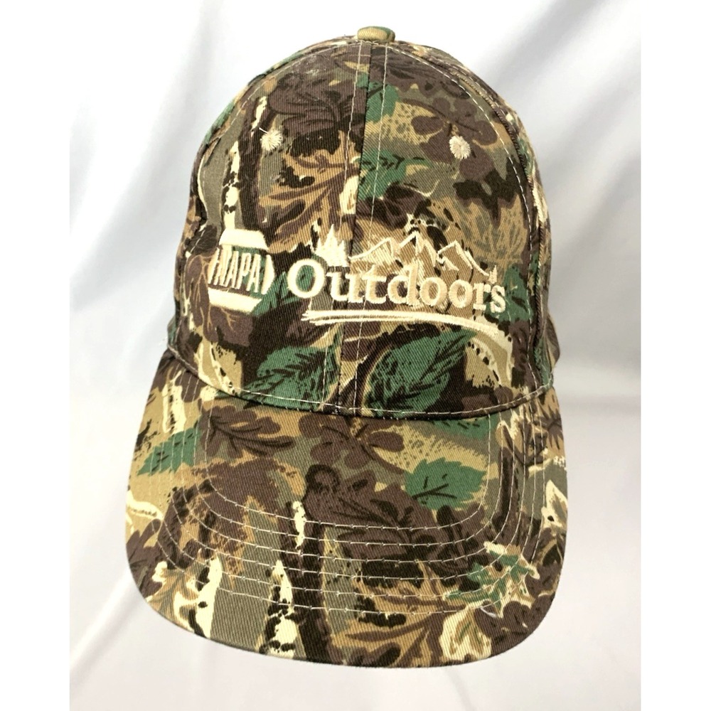 NAPA Outdoors Hat Cap‎ Camo Strapback 100% Cotton Camouflage Structured